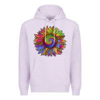 Lilac tie dye sunflower Premium Hoodie - RanaPortraitStore