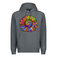 Rock tie dye sunflower Premium Hoodie - RanaPortraitStore