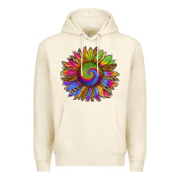 Sandshell tie dye sunflower Premium Hoodie - RanaPortraitStore