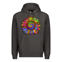 Smoke tie dye sunflower Premium Hoodie - RanaPortraitStore