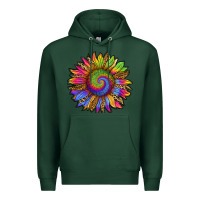 Sports Green tie dye sunflower Premium Hoodie - RanaPortraitStore