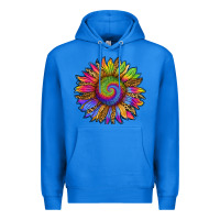 True Royal tie dye sunflower Premium Hoodie - RanaPortraitStore