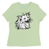 Matcha Drawing Cat Ladies Tee - RacoonDesign