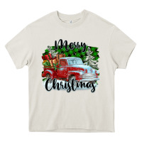 Cream Merry Christmas Truck With Gifts Heavy Core Tee - FaDigitalArtStudio