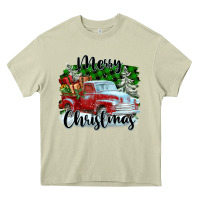 Mossy Merry Christmas Truck With Gifts Heavy Core Tee - FaDigitalArtStudio