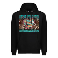 Black western nurse stethoscope turquoise leopardes Premium Hoodie - BarkalooDesign