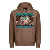 Chestnut western nurse stethoscope turquoise leopardes Premium Hoodie - BarkalooDesign
