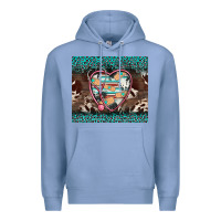 Colony Blue western nurse stethoscope turquoise leopardes Premium Hoodie - BarkalooDesign