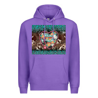 Purple western nurse stethoscope turquoise leopardes Premium Hoodie - BarkalooDesign
