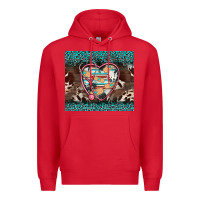 Red western nurse stethoscope turquoise leopardes Premium Hoodie - BarkalooDesign