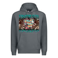 Rock western nurse stethoscope turquoise leopardes Premium Hoodie - BarkalooDesign