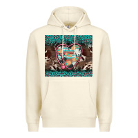 Sandshell western nurse stethoscope turquoise leopardes Premium Hoodie - BarkalooDesign