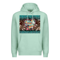Seafoam western nurse stethoscope turquoise leopardes Premium Hoodie - BarkalooDesign