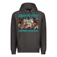 Smoke western nurse stethoscope turquoise leopardes Premium Hoodie - BarkalooDesign