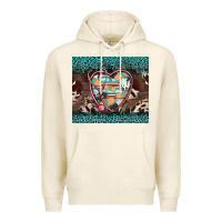 Tofu western nurse stethoscope turquoise leopardes Premium Hoodie - BarkalooDesign