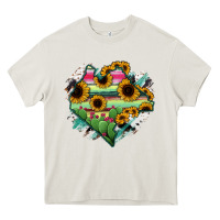 Cream Chiapas State Of Mexico Map Heavy Core Tee - RanaPortraitStore