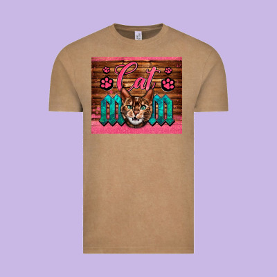 Western Cat Mom Vintage Tee Designed By Lillyallendesigns