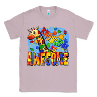 Lilac Knowledge is awesome Autism giraffe Classic Tee - FaDigitalArtStudio