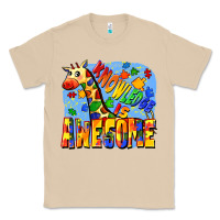 Mushroom Knowledge is awesome Autism giraffe Classic Tee - FaDigitalArtStudio