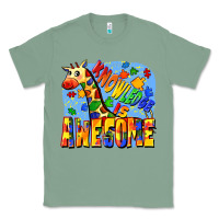 Sage Knowledge is awesome Autism giraffe Classic Tee - FaDigitalArtStudio