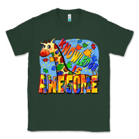 Sports Green Knowledge is awesome Autism giraffe Classic Tee - FaDigitalArtStudio