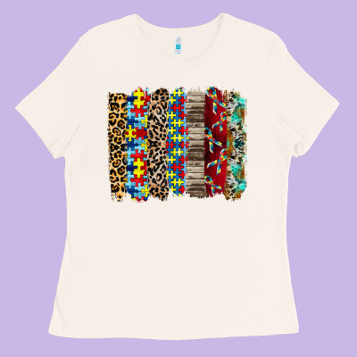 Autism Brushstore Ladies Tee Designed By Racoondesign