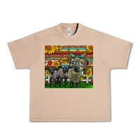 Burro Western Cute Hampshire Sheep Family Urban Heavy Tee - LillyAllenDesigns