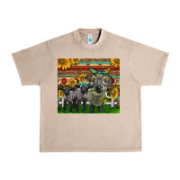 French Oak Western Cute Hampshire Sheep Family Urban Heavy Tee - LillyAllenDesigns
