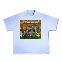 Grape Ice Western Cute Hampshire Sheep Family Urban Heavy Tee - LillyAllenDesigns