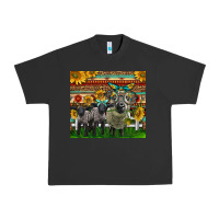 Pigment Black Western Cute Hampshire Sheep Family Urban Heavy Tee - LillyAllenDesigns