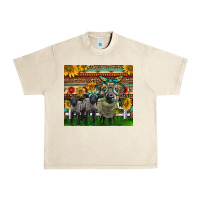 Sandshell Western Cute Hampshire Sheep Family Urban Heavy Tee - LillyAllenDesigns
