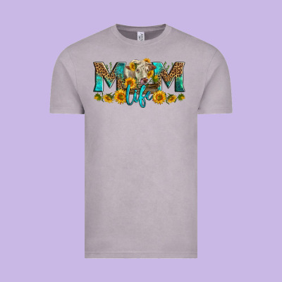 Western Charolais Cow Mom Life Vintage Tee Designed By Lillyallendesigns