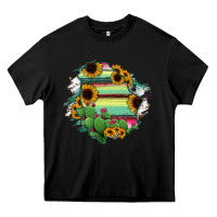Black Chihuahua State Of Mexico Map Heavy Core Tee - RanaPortraitStore