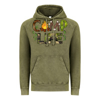 Vintage Olive camp life Vintage Hoodie - BarkalooDesign