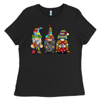 Black autism gnomies Ladies Tee - RacoonDesign