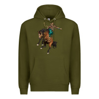 Army Green western horse rodeo Premium Hoodie - BarkalooDesign