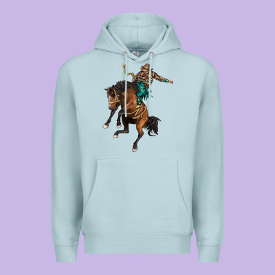 Western Horse Rodeo Premium Hoodie Designed By Barkaloodesign