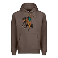 Coffee western horse rodeo Premium Hoodie - BarkalooDesign