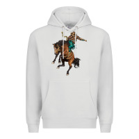 Dove Grey western horse rodeo Premium Hoodie - BarkalooDesign