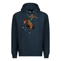 Navy western horse rodeo Premium Hoodie - BarkalooDesign