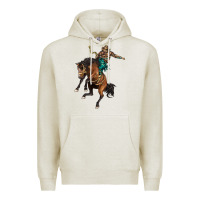 Oatmeal Heather western horse rodeo Premium Hoodie - BarkalooDesign