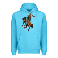 Ocean Blue western horse rodeo Premium Hoodie - BarkalooDesign