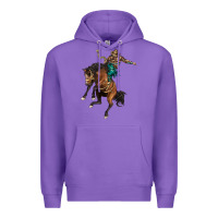 Purple western horse rodeo Premium Hoodie - BarkalooDesign