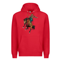 Red western horse rodeo Premium Hoodie - BarkalooDesign