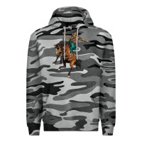 Slate Camo western horse rodeo Premium Hoodie - BarkalooDesign