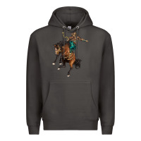 Smoke western horse rodeo Premium Hoodie - BarkalooDesign