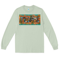 Matcha texas sunflower cactus cowhide leopard licence plate Long Sleeve Tee - Artiststas