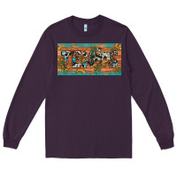 Plum texas sunflower cactus cowhide leopard licence plate Long Sleeve Tee - Artiststas