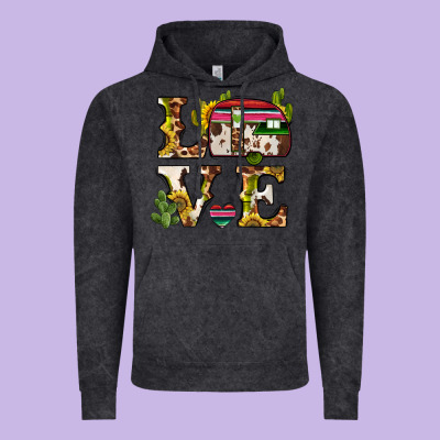 Love Caravan Vintage Hoodie Designed By Barkaloodesign