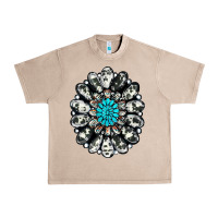 French Oak cowhide aztec gemstone Urban Heavy Tee - RanaPortraitStore
